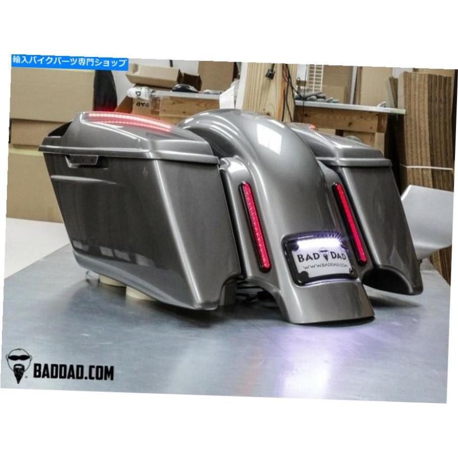 Rear Fender 悪いお父さんカスタムCVOリアの取り替えフェンダー09-13ハーレーツーリングFLH / Tドレッサー Bad Dad Custom CVO Rear Replacement Fendの画像