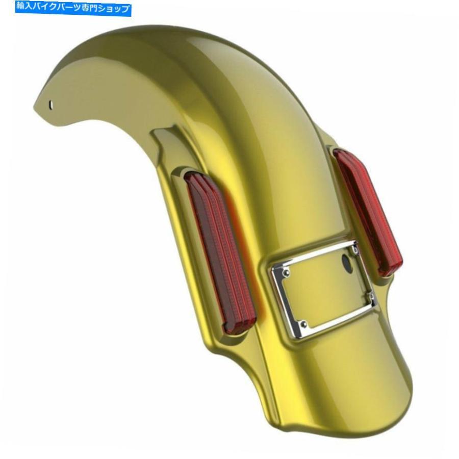 Rear Fender AdvanBlackイーグルアイイエロードリアフェンダーは2014+ハーレーのリアフェンダー Advanblack Eagle Eye Yellow Dominator Stretched Re_1