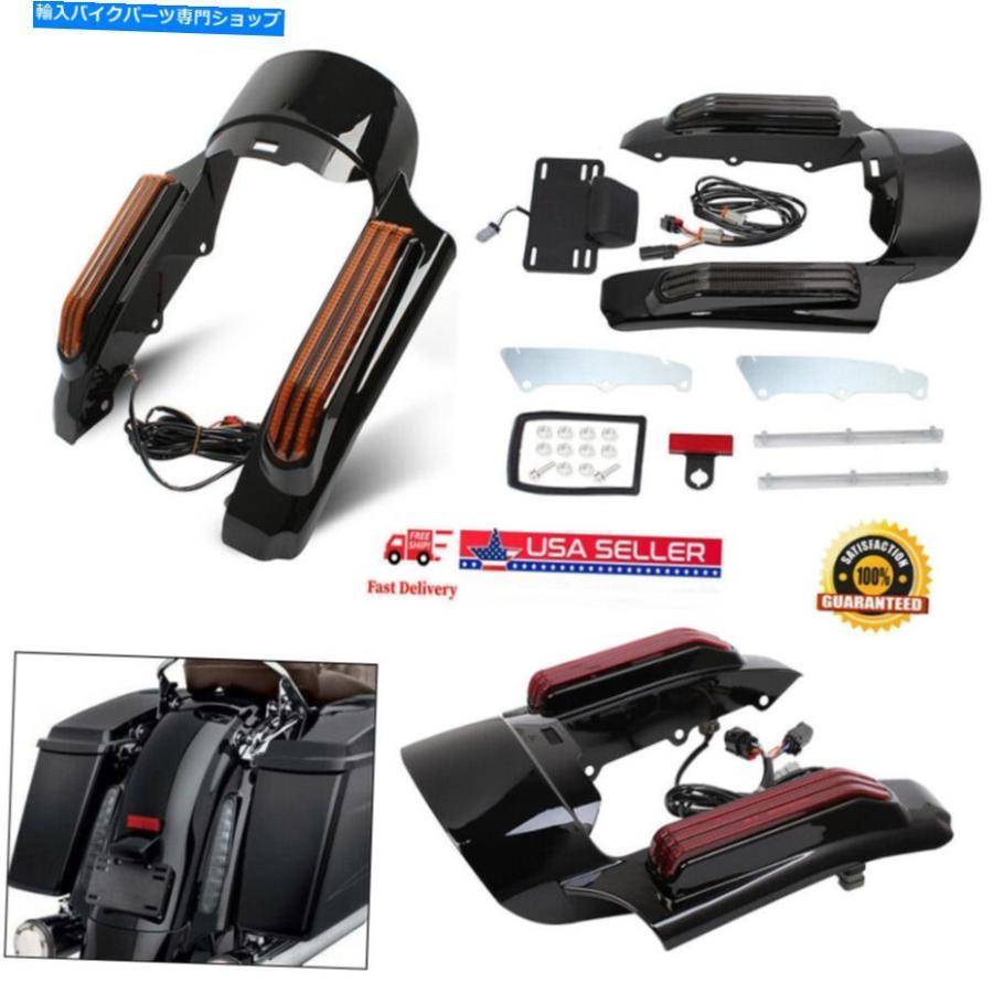 Rear Fender ハーレー・エレクトラ街路道路グライド14-20 17 US BF Smoke Rear Fender Fascia Set For Harley Electra Street Road Glide 14-20 17 US
