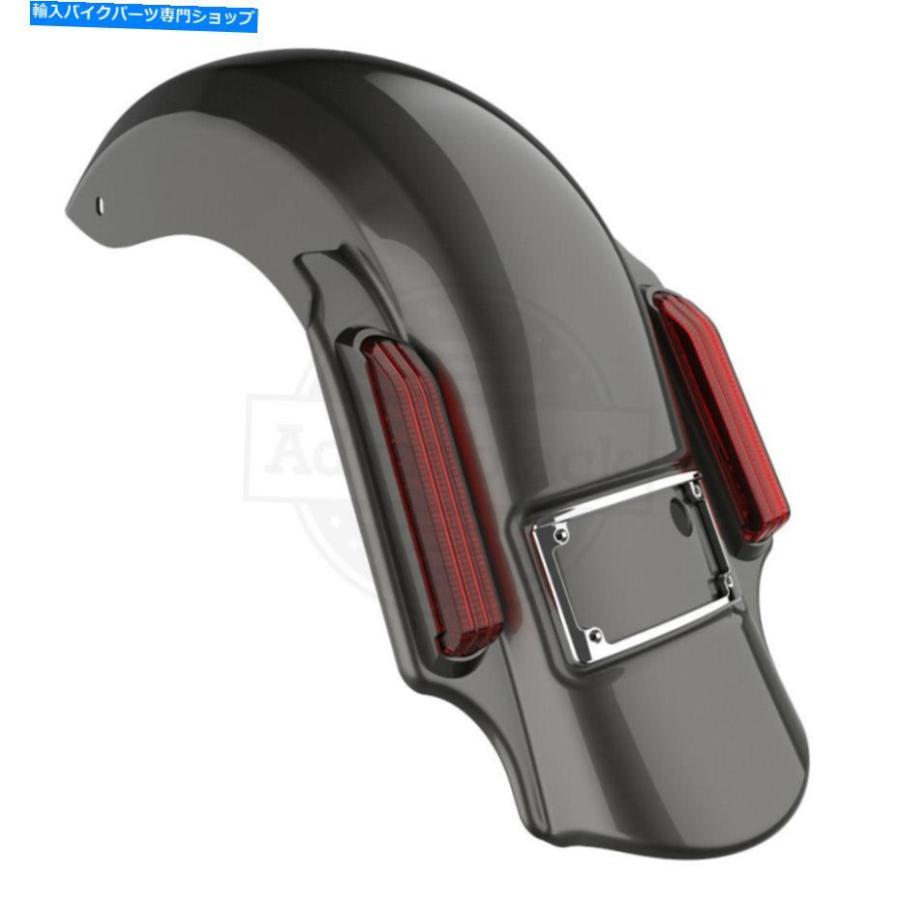 Rear Fender 2014+ハーレーツーリングのための銀色フラックス支配者が拡張リアフェンダーを伸ばした Silver Flux Dominator Stretched Extended Rear
