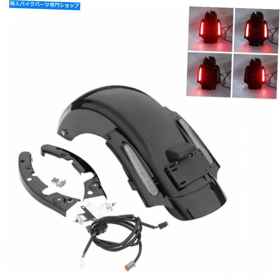 Rear Fender リアフェンダーシステムフィットハーレーCVOツーリングロードキングエレクトラグライド09-13亜米利加 Rear Fender System Fit For Harley 外装パーツ-車、バイク、自転車-フロントフェンダー
