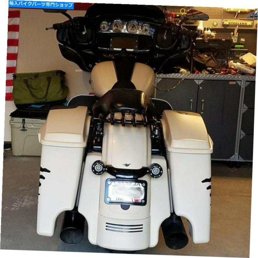 Rear Fender サンドカモデニムストレッチリアフェンダー取りひろげる2014+ハーレーストリートロードグライド Sand Camo Denim Stretched Rear Fender Extensio バイク-フロントフェンダー