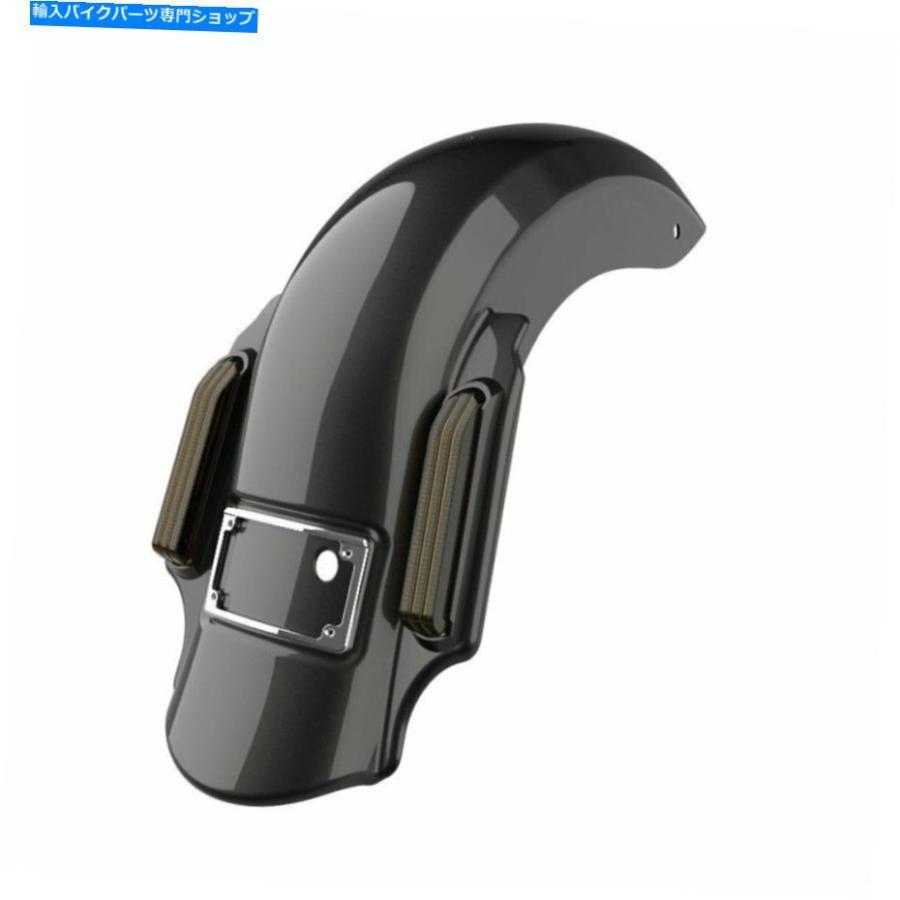 Rear Fender ブラックパールドミネーターストレッチリアフェンダーフィット09-13ハーレーツーリング Black Pearl Dominator Stretched Rear Fender Fi