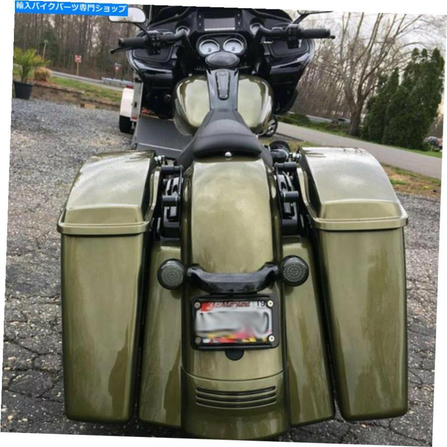 Rear Fender カットアウトオリーブゴールドストレッチリアフェンダー取りひろげる2014-18表どおり通り道グライド No Cutout Olive Gold Stretched Rear Fender Exten フロントフェンダー-車、バイク、自転車-外装パーツ