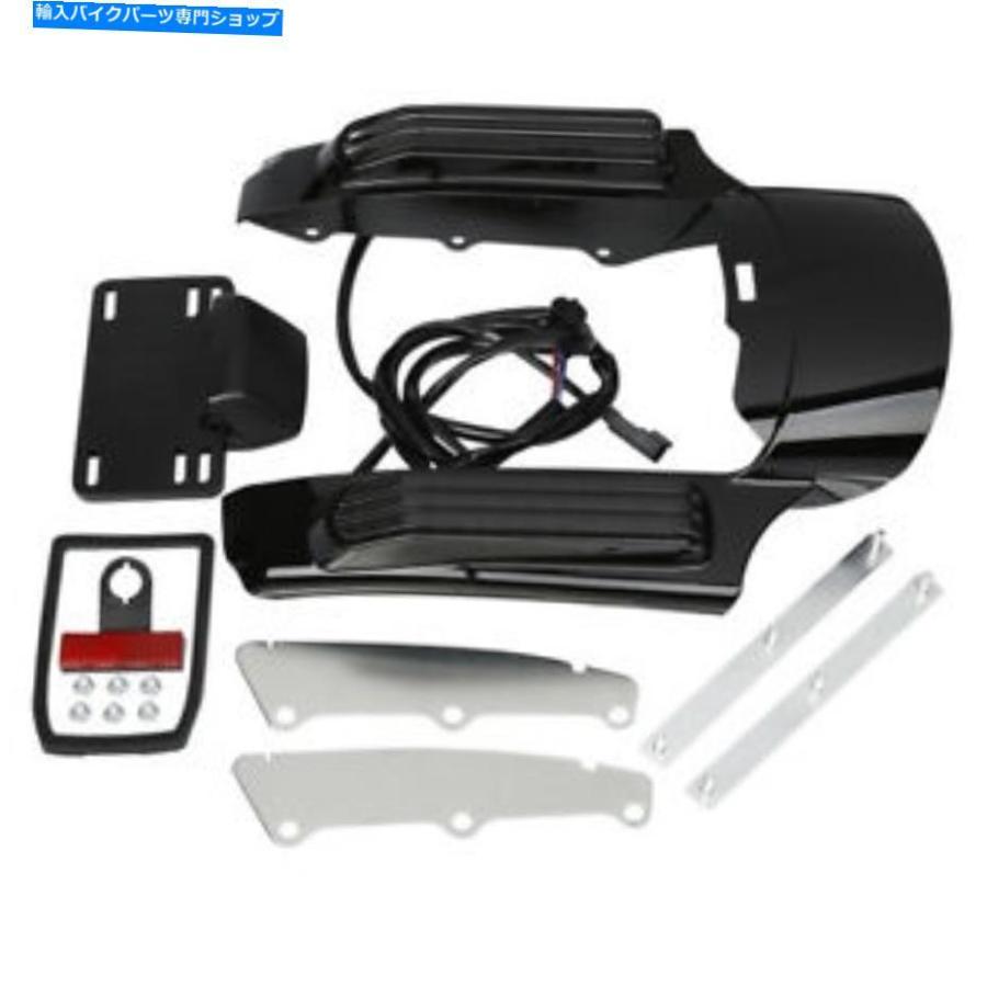Rear Fender LEDリアフェンダーズシアセットフィットのハーレーツーリングストリートロードグライドキング14-20 LED Rear Fender Fascia set Fits For
