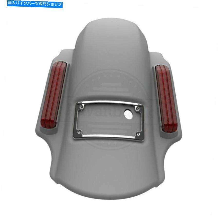 Rear Fender 塗装されていない支配者に伸ばした拡張リアフェンダーフィット2014+ハーレーツーリング Unpainted Dominator Stretched Extended Rear Fe