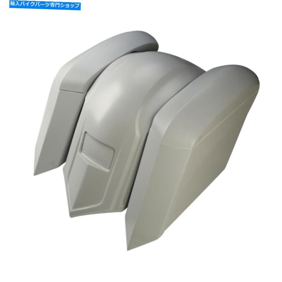 Rear Fender リアフェンダーオーバーレイ＆サドルバッグハーレーツーリングストリートロードグライド09-13 Rear Fender Overlay \u0026 Saddlebags Fit For