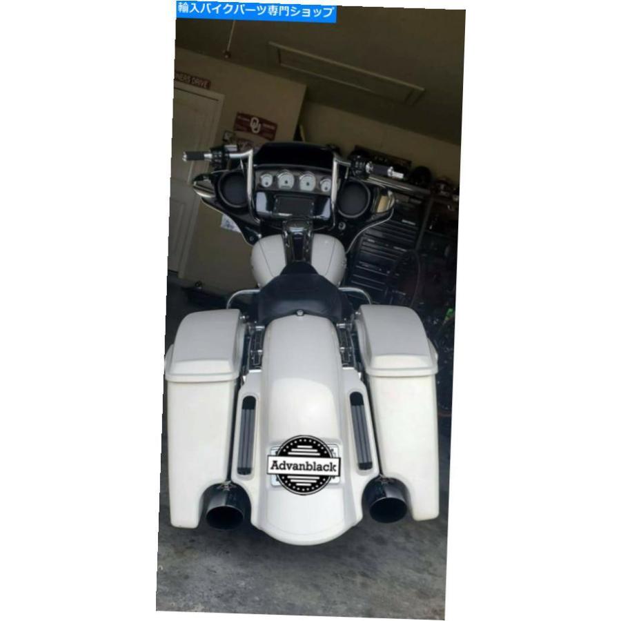 Rear Fender モロッコゴールドパールドミネーターストレッチリアフェンダーピンストライプは2014+ハーレーフィット Morocco Gold Pearl Dominator Str