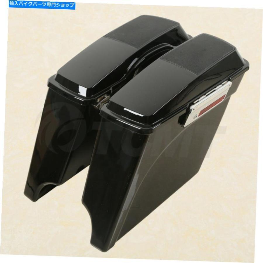Rear Fender 5 \"ハーレーストリートロードグライド09-13のための伸縮されたサドルバッグリアフェンダー 5\"" Stretched Extended Saddlebag Rear Fender"_1