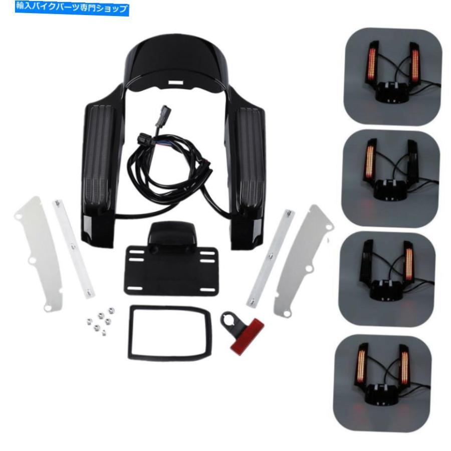Rear Fender ハーレーエレクトラストリートロードグライド2014-2020 2017 Smoke Rear Fender Fascia Set For Harley Electra Street Road Glide 2014-