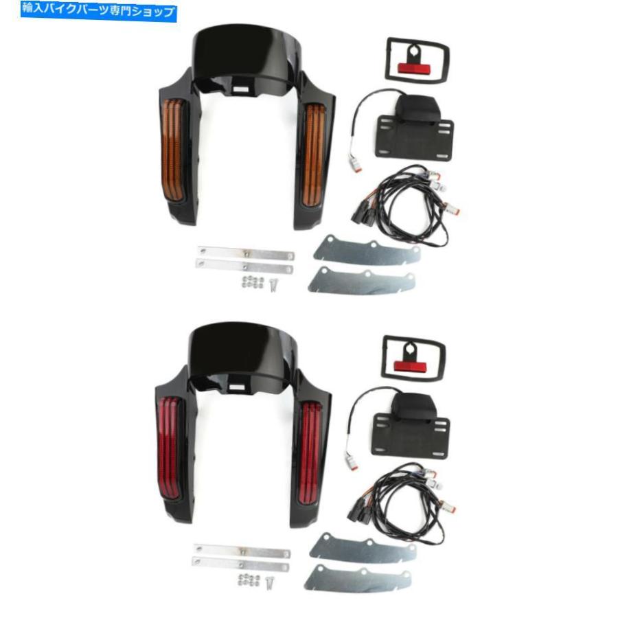 Rear Fender 後ろ側どろ除けLED点火装置嵌まるの利益のハーレーツーリングロードキングフルストリートグライドflhx Rear Fender LED Light fit for Ha