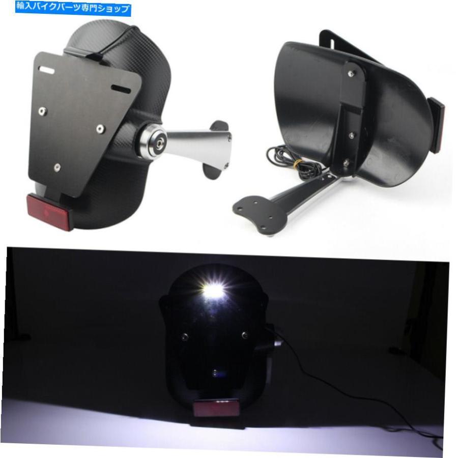 Rear Fender 後部Mudguard FenderホイールHugger + BMW R 9T 2014-18 Rear Mudguard Fender Wheel Hugger + License Plate For BMW R nine T R9T 2014