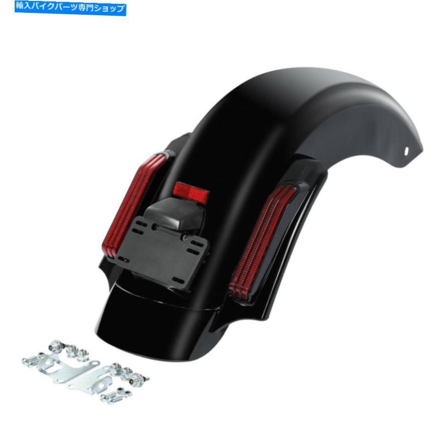 Rear Fender LEDスタイルリアフェンダーシステムフィットハーレーCVOツーリングロードキンググライド2014繰り上げる LED Style Rear Fender System Fit Fo フロントフェンダー-外装パーツ