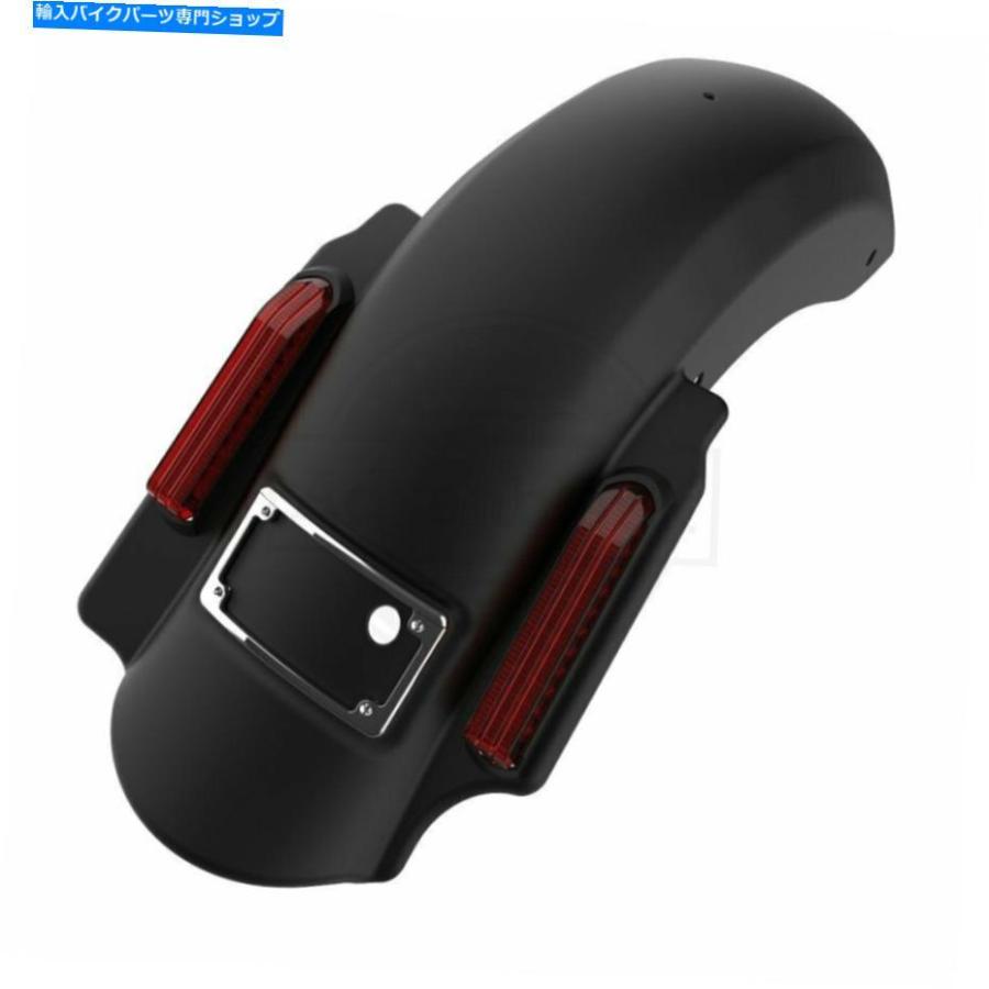 Rear Fender AdvanBlack Denim Black Dominatorストレッチ2014+ハーレーのための2in1フェンダー Advanblack Denim Black Dominator Stretched Extende_2