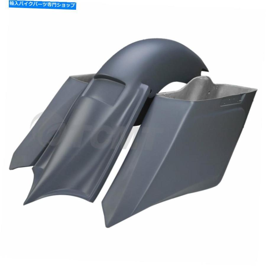 Rear Fender 玻璃衣料繊維6 \"ハーレーツーリングバッグの利益のサドルバッグリアフェンダー14繰り上げる Fiberglass 6\"" Stretched Saddlebags Rear Fender F" 車、バイク、自転車-外装パーツ-バイク