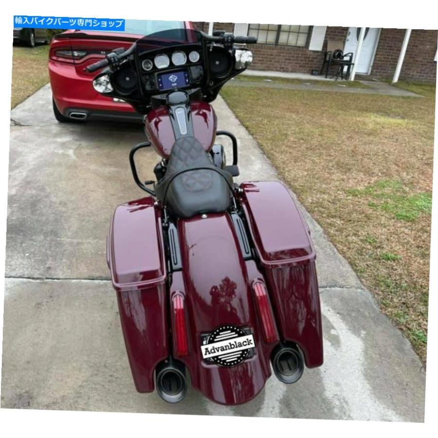 Rear Fender Billiard Burgundy Dominatorは14+ハーレーツーリングのリアフェンダーを伸ばした Billiard Burgundy Dominator Stretched Rear Fender F_2