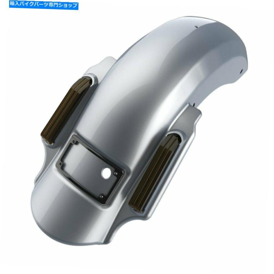 Rear Fender バラクーダ銀支配者は2014+ハーレーダビッドソンのためのリアフェンダーを伸ばした Barracuda Silver Dominator Stretched Rear Fender F