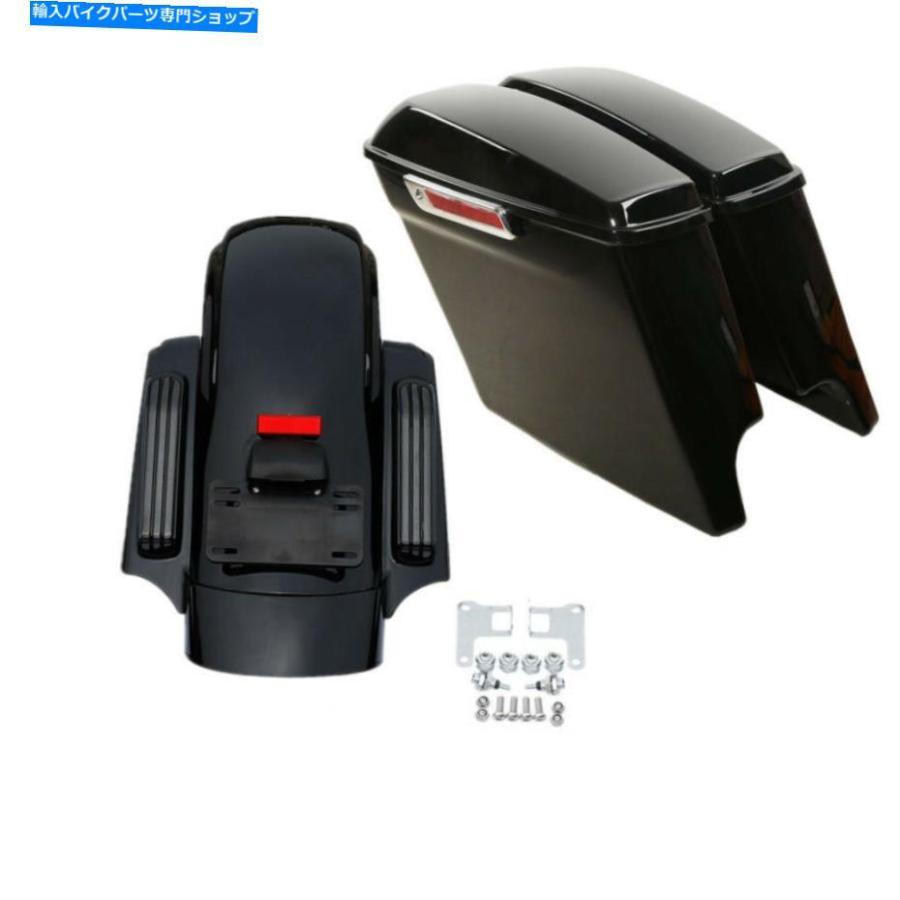 Rear Fender 5 \"ハーレーツーリングロードキングジルデン14-20のためのサドルバッグリアフェンダーフィット 5\"" Stretched Saddlebag Rear Fender Fit"