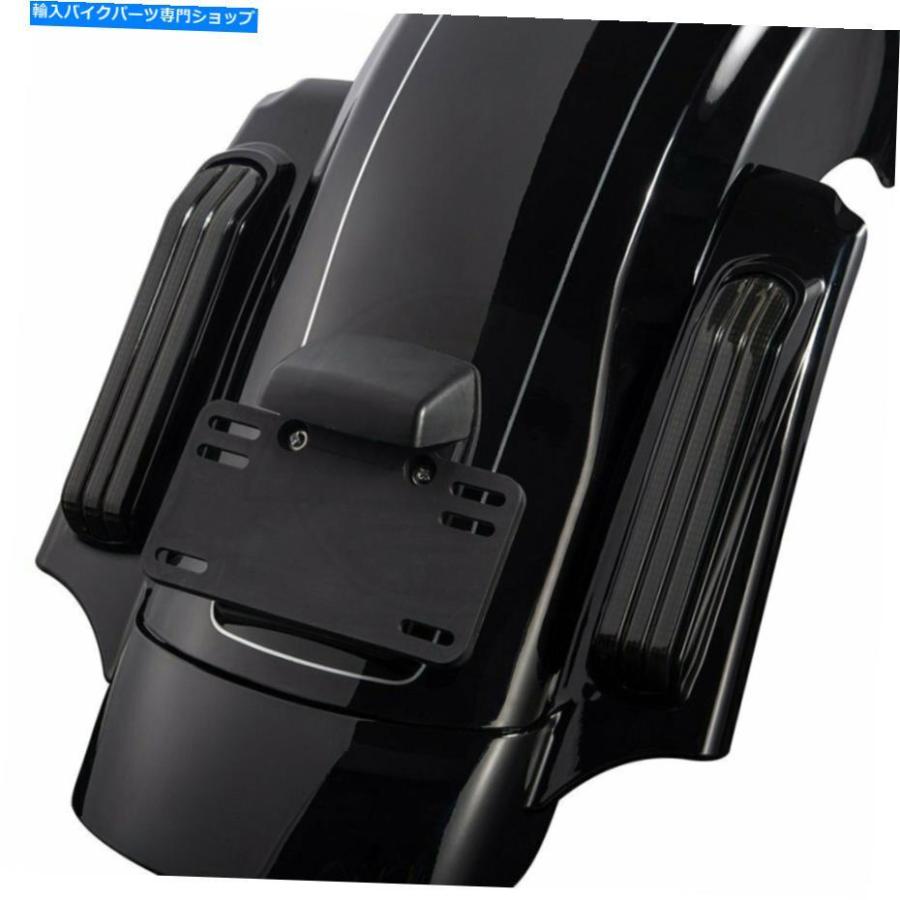 Rear Fender 14-20ハーレーダビッドソンツーリングのためのAdvanBlack Vivid Black CVOリアフェンダーシステム Advanblack Vivid Black CVO Rear Fend