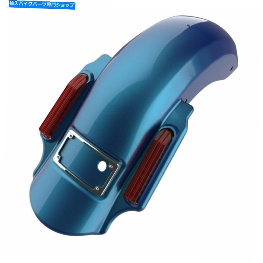 Rear Fender Advanblack Daytonaブルー支配者14歳以上のハーレーツーリングのリアフェンダー Advanblack Daytona Blue Dominator Stretched Rear Fend