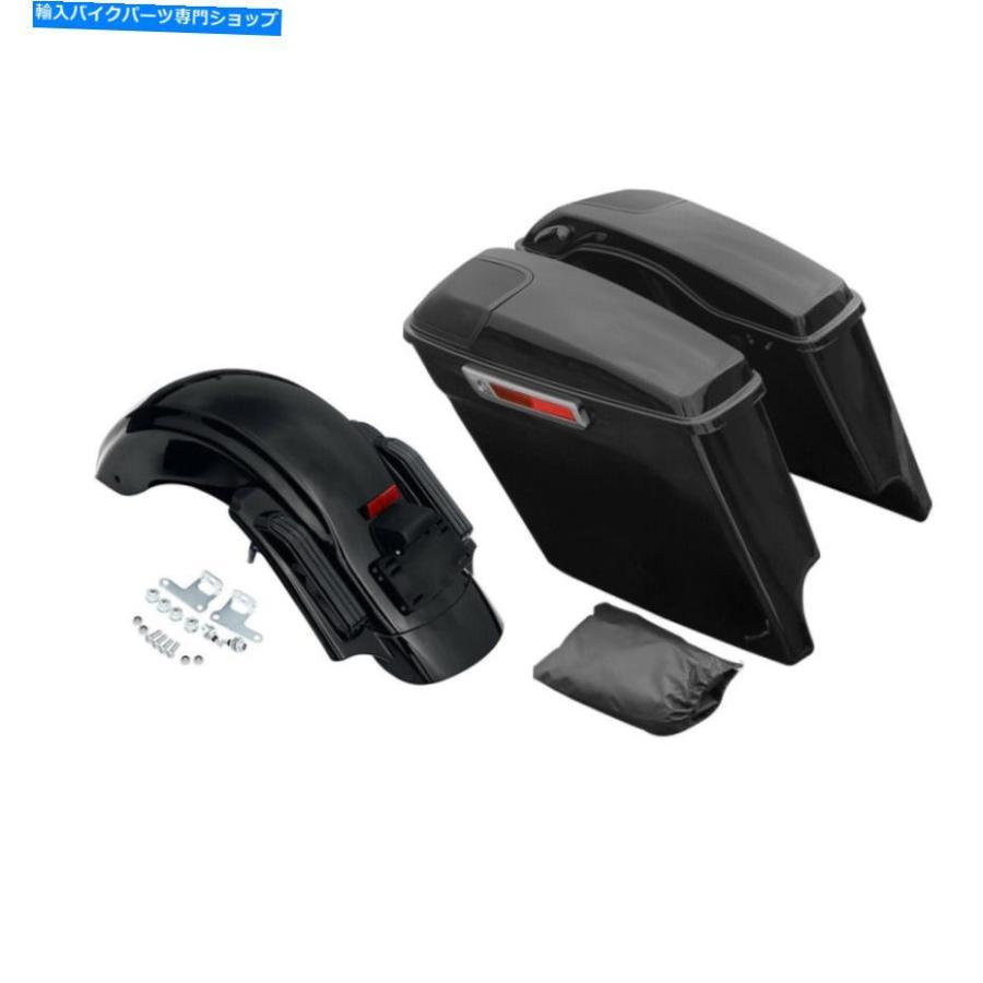 Rear Fender 5 \"サドルバッグ5x7\""スピーカーグリルリアフェンダーフィットハーレーロードグライド14-21 18 5\"" Saddlebag 5x7'' Speaker Grills Rear F"