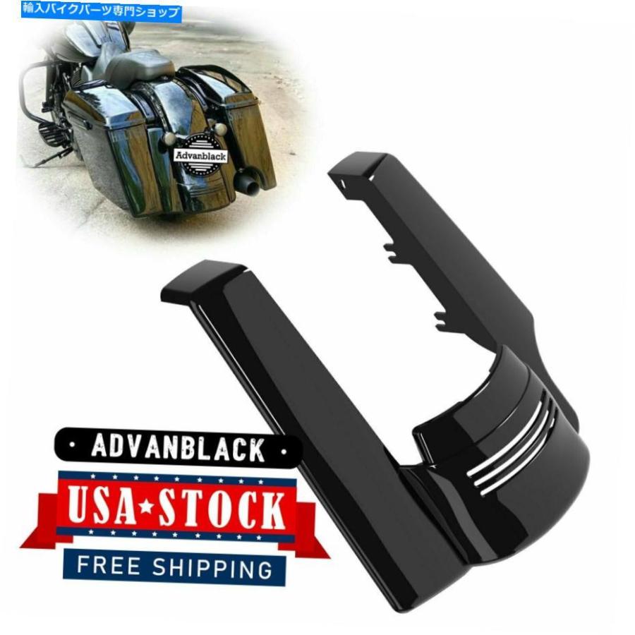 Rear Fender 2009+ハーレーツーリングのための1鮮やかな黒の伸縮されたリアフェンダー拡張 2 into 1 Vivid black Stretched Rear Fender Extension Fo