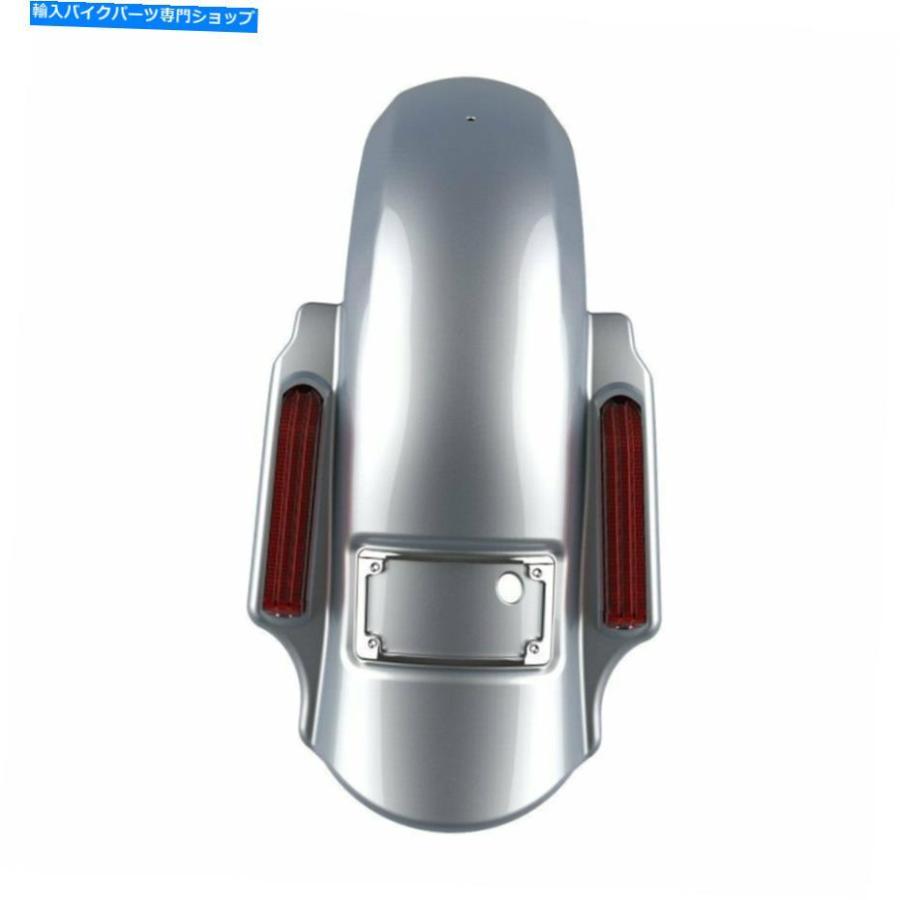 Rear Fender バラクーダシルバードミネーターストレッチリアフェンダーフィット2014+ハーリーツーリング Barracuda Silver Dominator Stretched Rear