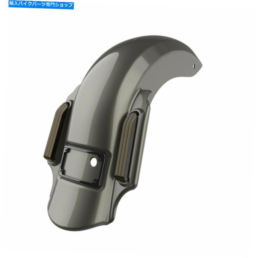 Rear Fender 2014+ハーレーのためのアバンブラック工業グレー支配者ストレッチリアフェンダー Advanblack Industrial Gray Dominator Stretched Rear