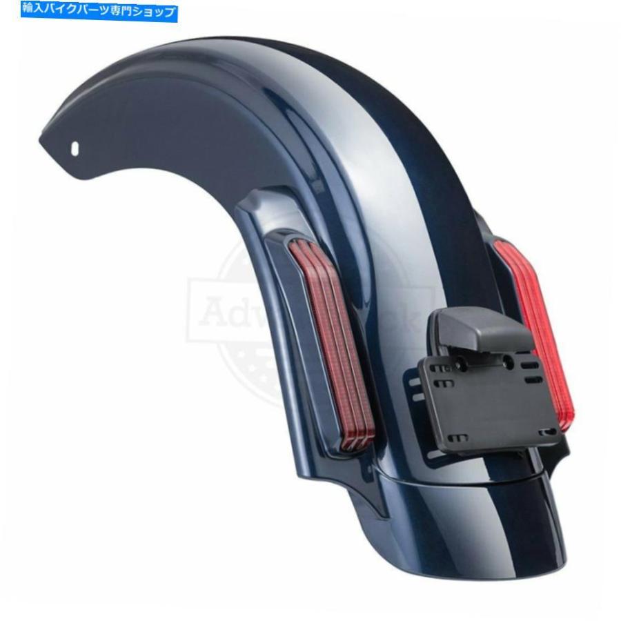 Rear Fender ビッグブルーパールCVOリアフェンダーシステムフィット14-20ハーレーストリートロードエレクトラグライド Big Blue Pearl CVO Rear Fende