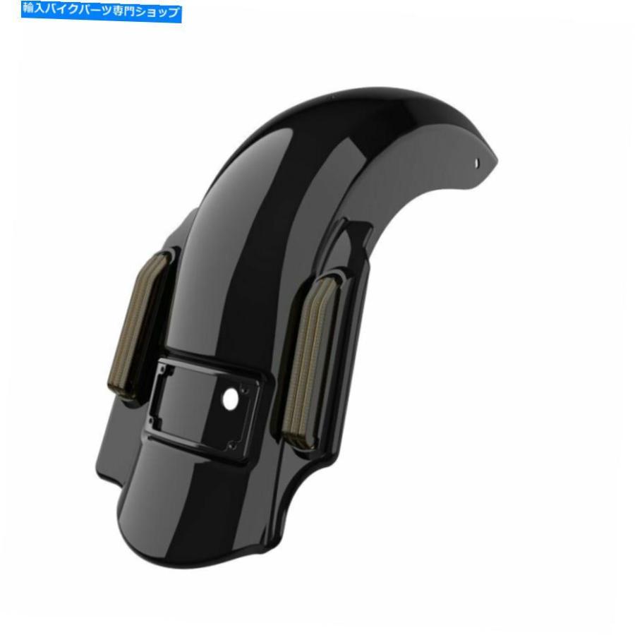 Rear Fender 鮮やかな黒い支配者はハーレーツーリング09-13のためにリアフェンダー2を伸ばした Vivid Black Dominator Stretched Rear Fender 2 into