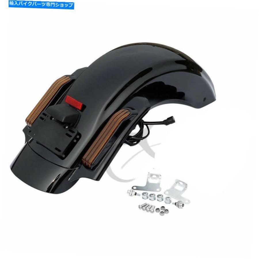 Rear Fender 5 \"ハーレーCVO Touring Road King 14-21のための拡張ハードサドルバッグリアフェンダーフィット 5\""Extended Hard Saddlebag Rear Fender"_2