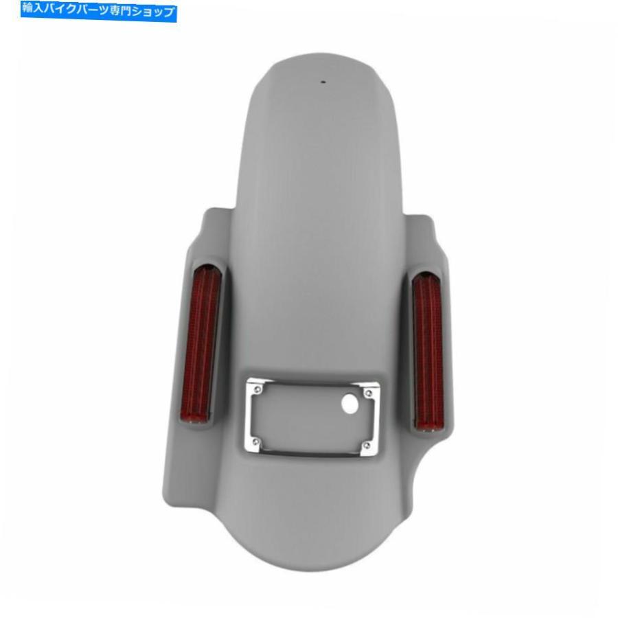 Rear Fender 塗装されていない支配者ストレッチリアフェンダーシングルカットアウトフィット09-13ハーレー Unpainted Dominator Stretched Rear Fende_1