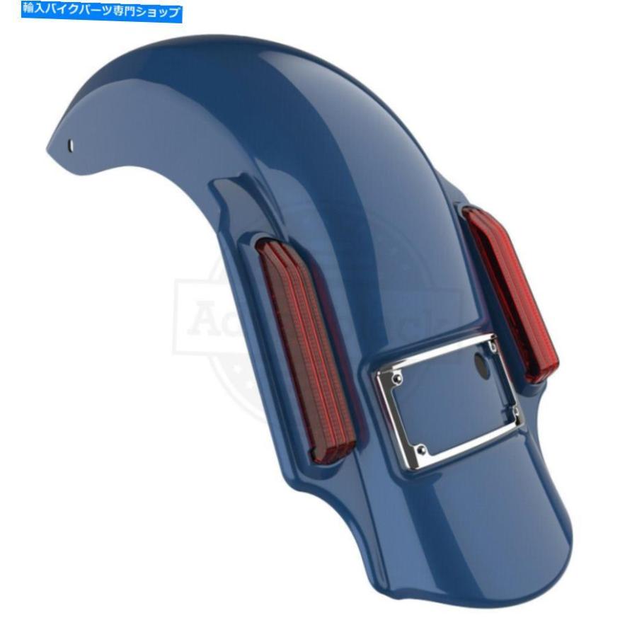 Rear Fender Legend Blue Dominatorが2014+ハーレーツーリングのためのリアフェンダーを拡張しました Legend Blue Dominator Stretched Extended Rear