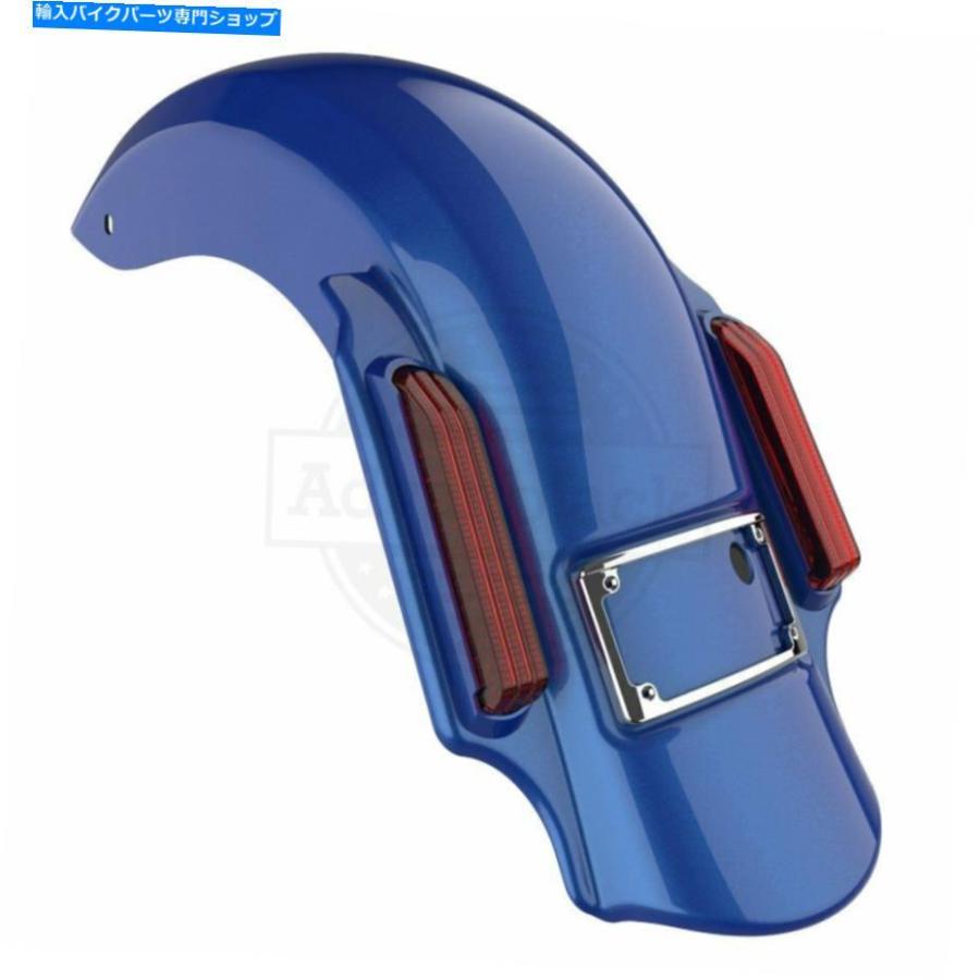 Rear Fender 2014+ハーレーツーリングのための青い最大支配者が拡張されたリアフェンダーを伸ばした Blue Max Dominator Stretched Extended Rear Fen
