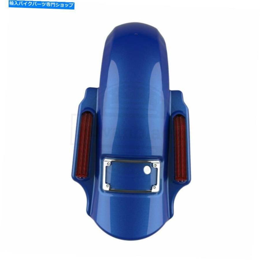 Rear Fender 2014+ハーレーツーリングのための青い最大支配者が拡張されたリアフェンダーを伸ばした Blue Max Dominator Stretched Extended Rear Fen_2