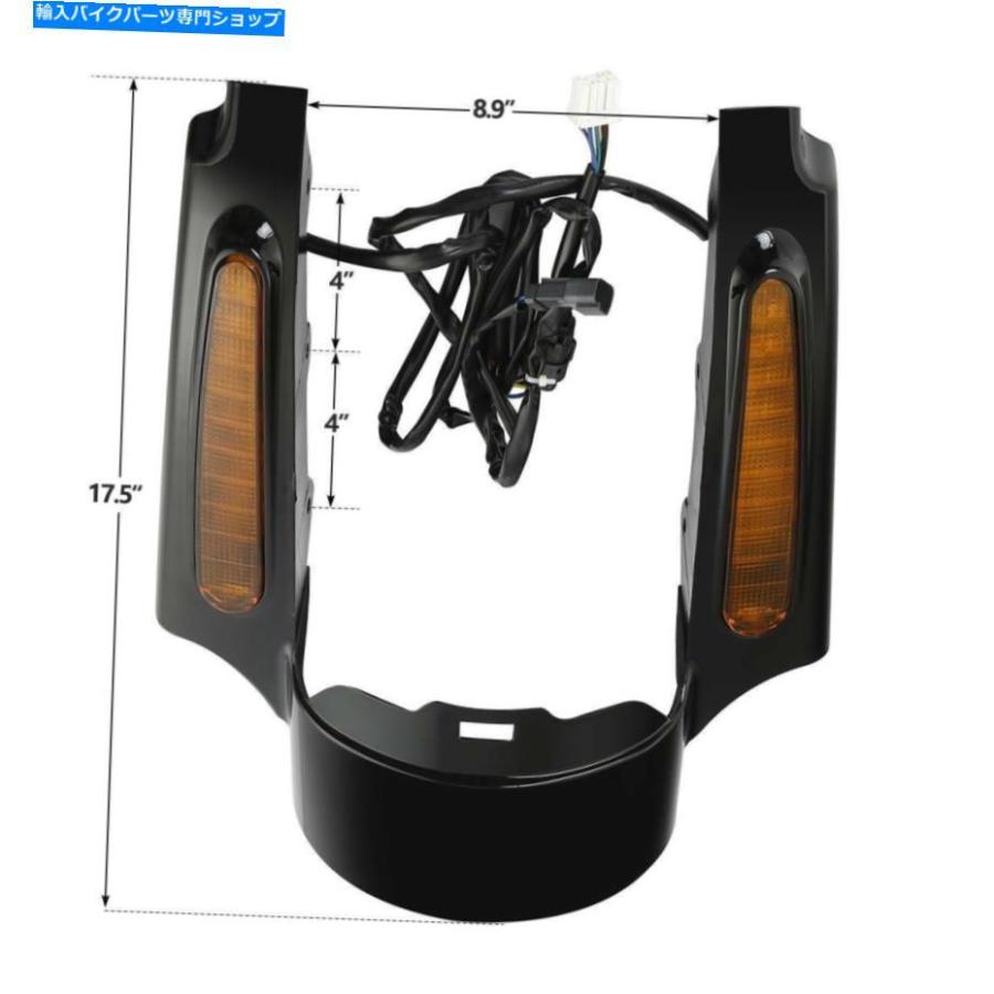Rear Fender ハーレーロードキングフルストリートグライドのためのオートバイリアフェンダー筋肉LEDライト Motorcycle Rear Fender Fascia LED Light