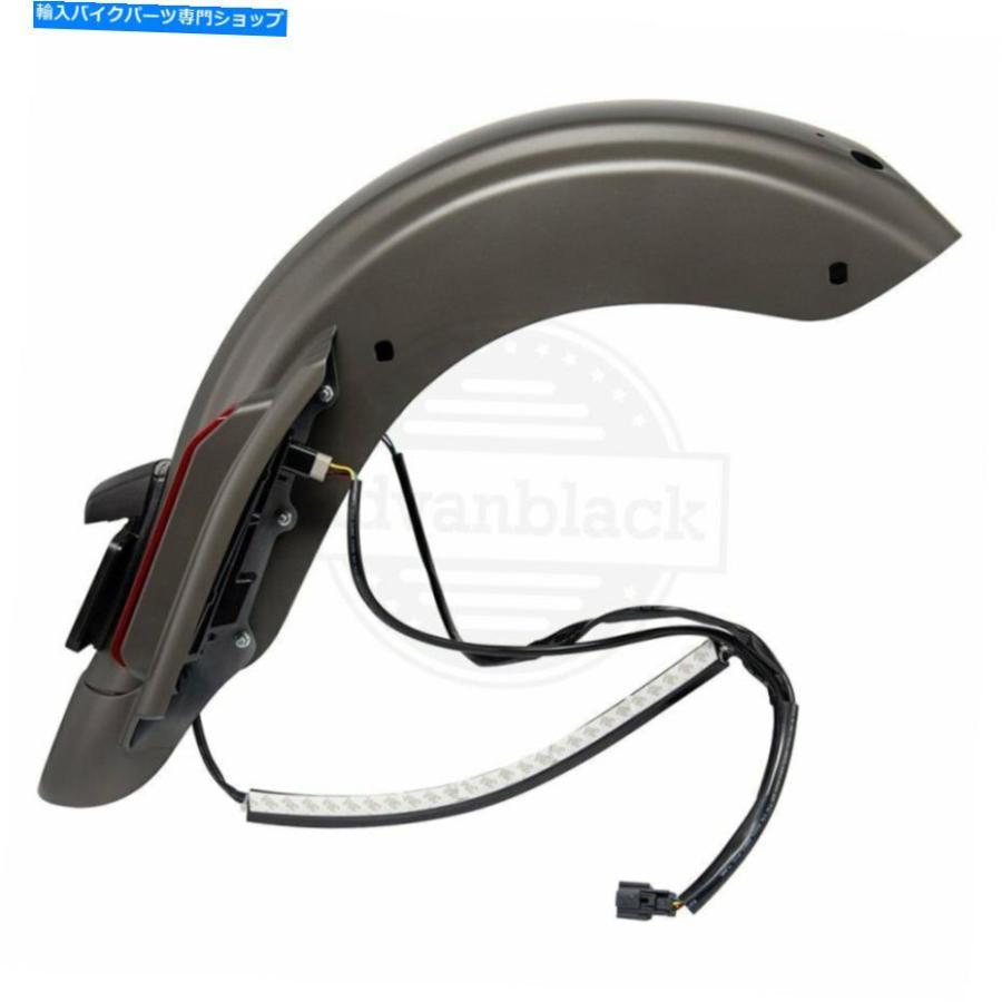 Rear Fender 工業用グレーCVOリアフェンダーシステムフィット14-20ハーリーツーリングロードグライド Industrial Gray CVO Rear Fender System Fit 14_1