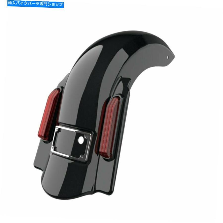 Rear Fender 真夜中の真珠の支配者の伸ばされたリアフェンダーデュアルカットフィットハーレー2009-2013 Midnight Pearl Dominator Stretched Rear Fe_1