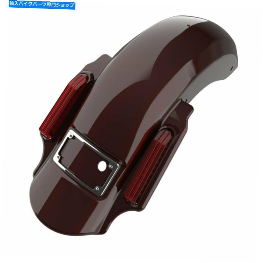 Rear Fender Advanblack Twisted Cherry Dominator 2014+ Harleyのリアフェンダーストレッチ Advanblack Twisted Cherry Dominator Stretched Rear Fe_1