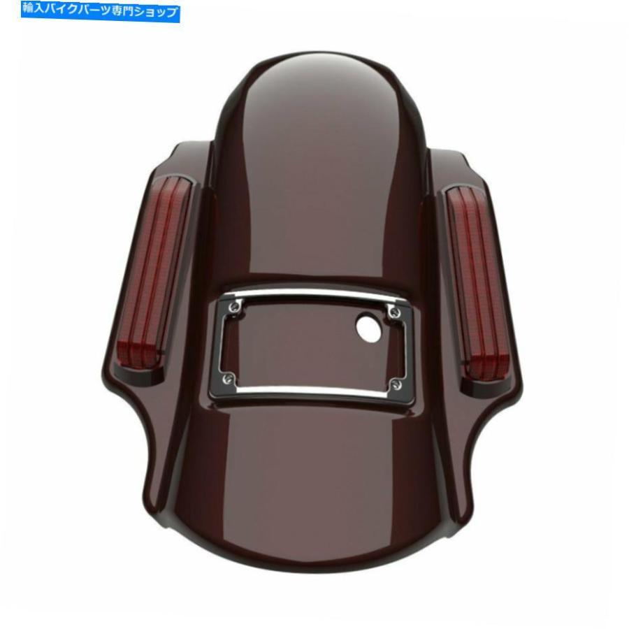 Rear Fender Advanblack Twisted Cherry Dominator 2014+ Harleyのリアフェンダーストレッチ Advanblack Twisted Cherry Dominator Stretched Rear Fe_2