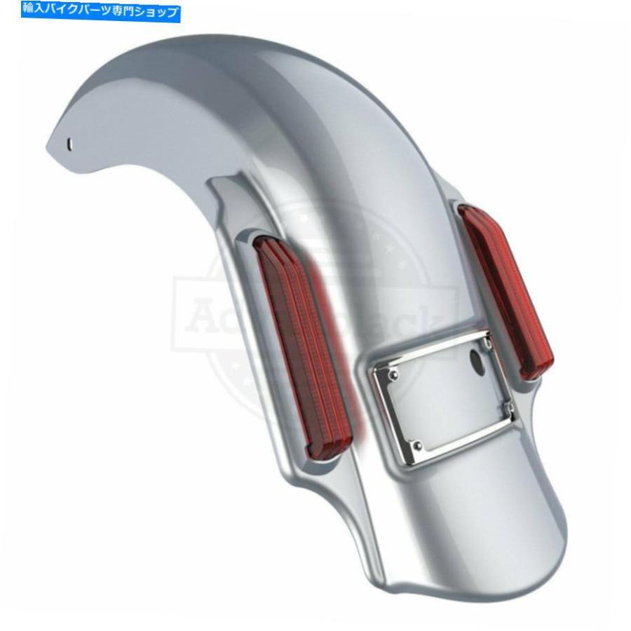 Rear Fender バラクーダシルバーデニムドミネーターストレッチリアフェンダーは2014+ハーレーツーリング Barracuda Silver Denim Dominator Stretched