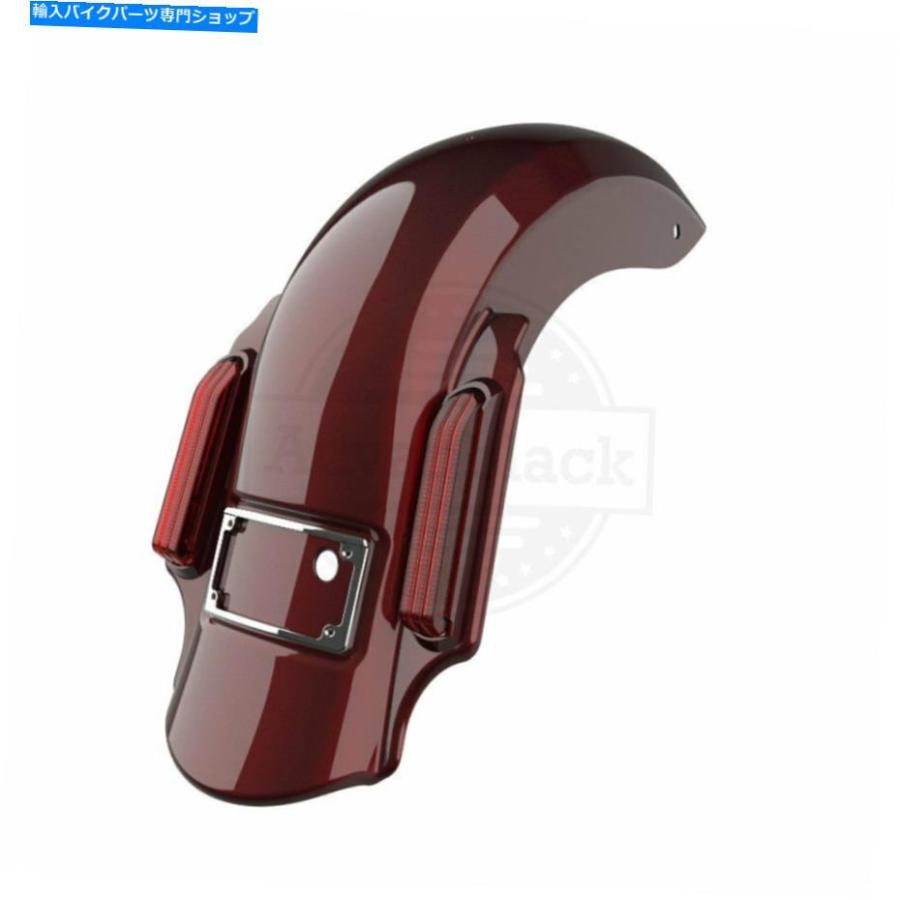 Rear Fender ミステリアスレッドドミネーターストレッチ拡張リアフェンダーフィット14+ハーレーツーリング Mysterious Red Dominator Stretched Exten