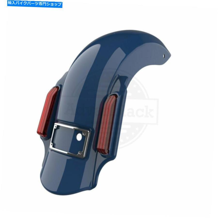 Rear Fender ビリヤードブルー支配者ストレッチ拡張リアフェンダーフィット14+ハーレーツーリング Billiard Blue Dominator Stretched Extended Rear