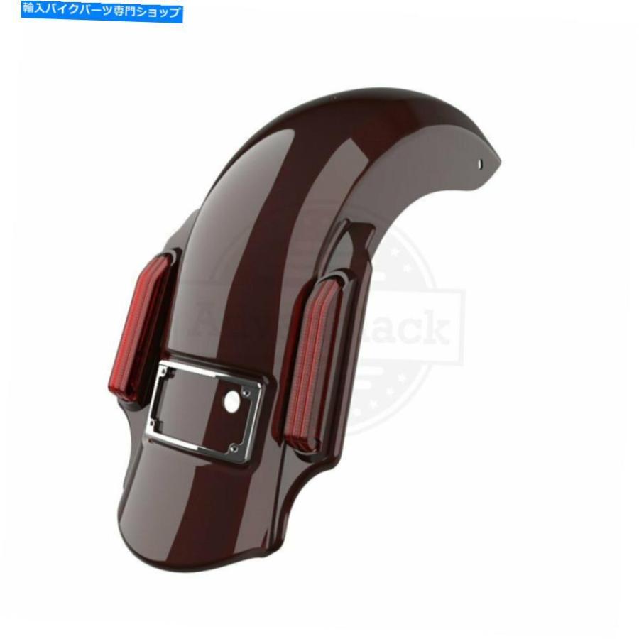 Rear Fender ツイストチェリードミネーターストレッチ拡張リアフェンダーフィット2014+ハーレーツーリング Twisted Cherry Dominator Stretched Exten