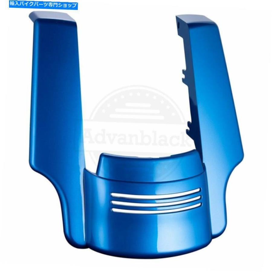 Rear Fender 明かりブルーリアフェンダー取りひろげる相応う14-20ハーレーロードストリートエレクトラグライド Electric Blue Rear Fender Extension Fit 14-2 バイク-車、バイク、自転車-外装パーツ