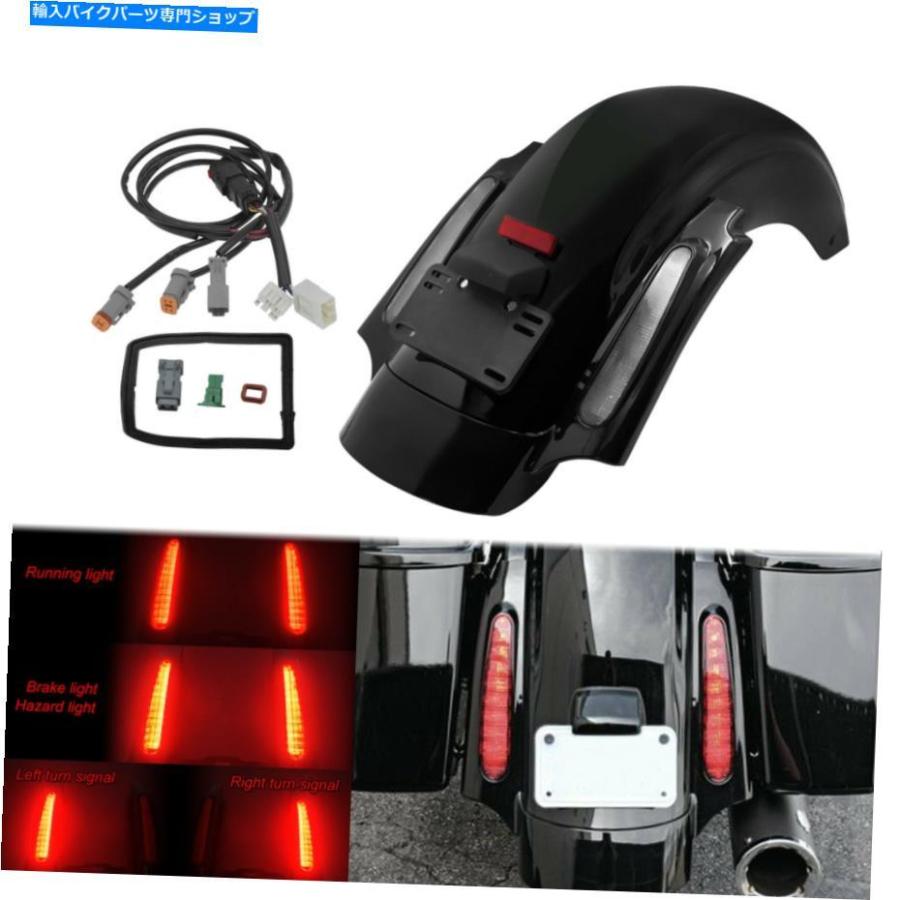 Rear Fender CVOリアフェンダーLEDシステムフィットの街路路Electra Glide 2009-2013 CVO Rear Fender LED System Fit For Touring Street Road Elect
