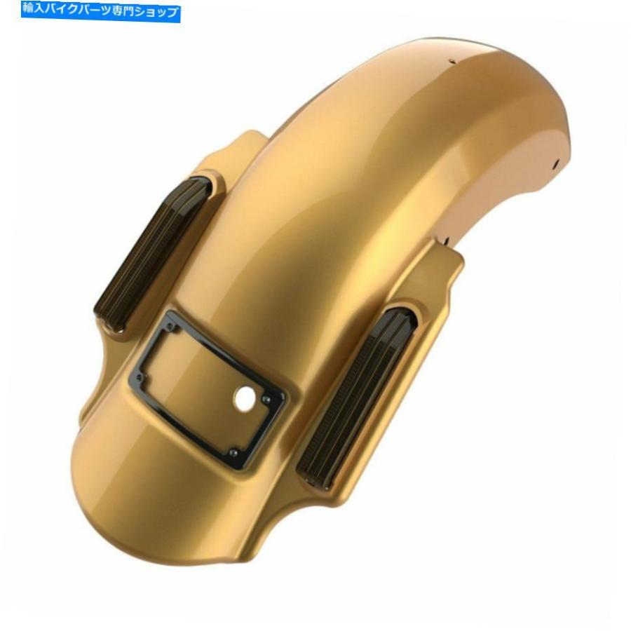Rear Fender Advan Black Hills Gold Dominator 14歳以上のハーレーダビッドソンのリアフェンダー Advan Black Hills Gold Dominator Stretched Rear