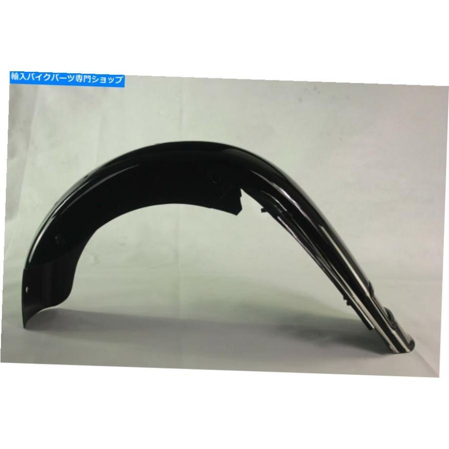 Rear Fender アフターマーケットのABSリアエンドフェンダーのハーレーツーリングモデル1993-2008鮮やかな黒 Aftermarket ABS Rear end fender for harの画像