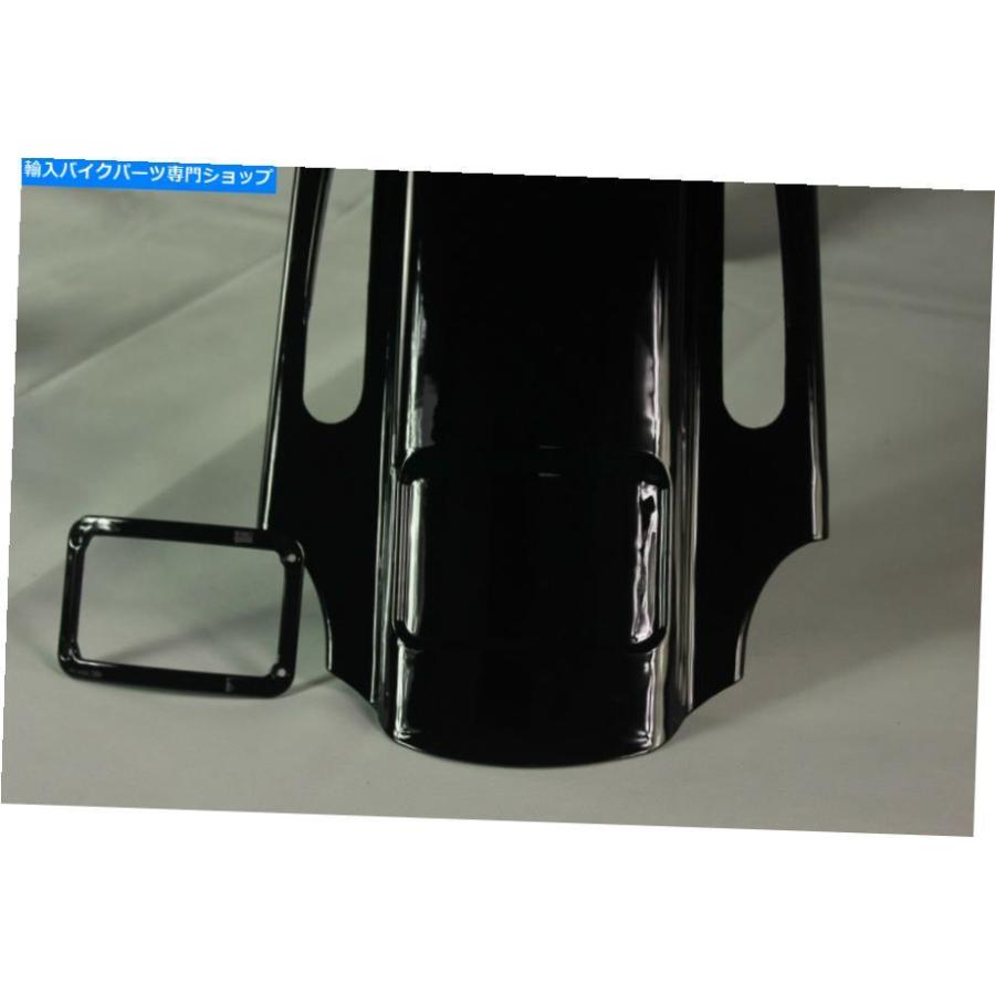 Rear Fender アフターマーケットのABSリアエンドフェンダーのハーレーツーリングモデル1993-2008鮮やかな黒 Aftermarket ABS Rear end fender for harの画像