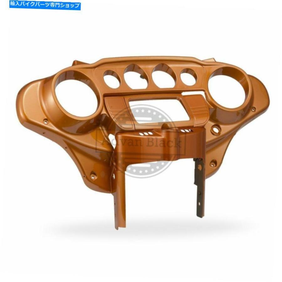 Inner Fairing アンバーウイスキーバットウィングインナースピードメーターフェアリングフィットハーリーストリートエレクトロ2014+ Amber Whiskey Ba_1